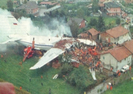 CASELLE-SAN FRANCESCO AL CAMPO - 28 anni dopo è vivo il ricordo della tragedia dell'Antonov