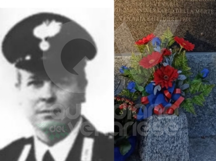 VENARIA - L'AssoCarabinieri ricorda il vicebrigadiere Benito Atzei a 39 anni dalla morte