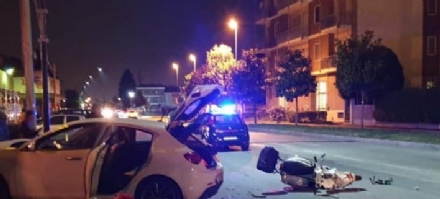 MAPPANO-LEINI - La Vespa si scontra con l'Alfa: macellaio 55enne in gravi condizioni