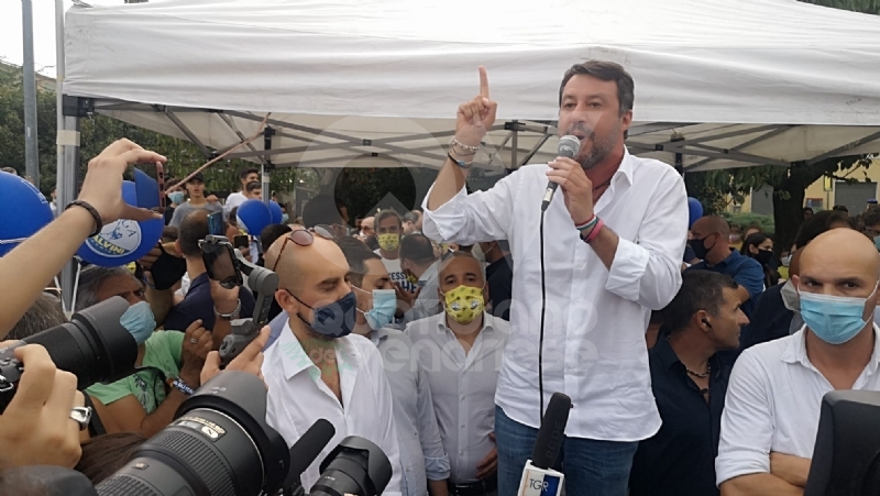 MATTEO SALVINI A VENARIA - «Tumminello è acqua passata: pensiamo al futuro della città» - FOTO