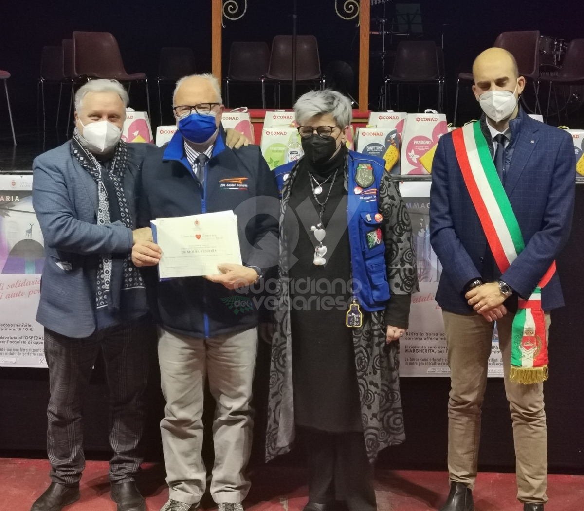 VENARIA - Premiate le associazioni che hanno dato una mano durante l'emergenza Covid - FOTO