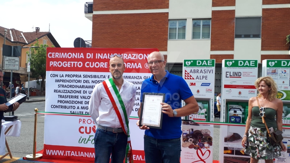 VENARIA - La Reale è sempre più cardioprotetta: altri 5 defibrillatori con il progetto «Cuore inForma» - FOTO