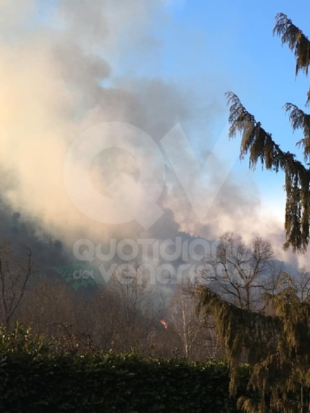 CASELETTE-VAL DELLA TORRE - Incendio sul Musiné: situazione sotto controllo