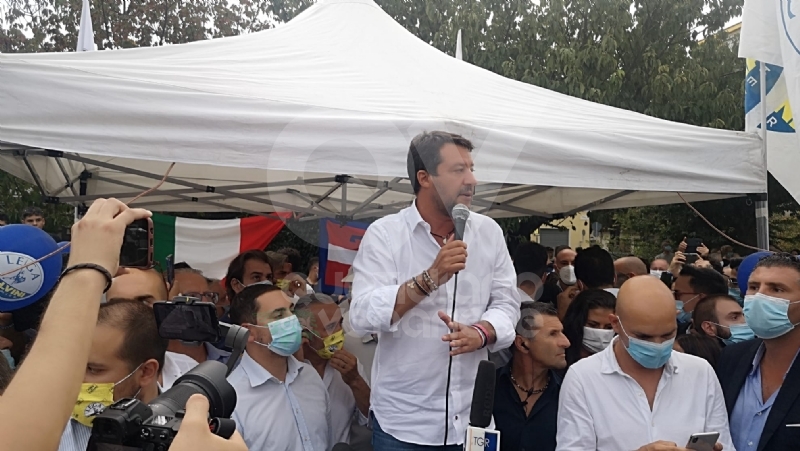 MATTEO SALVINI A VENARIA - «Tumminello è acqua passata: pensiamo al futuro della città» - FOTO