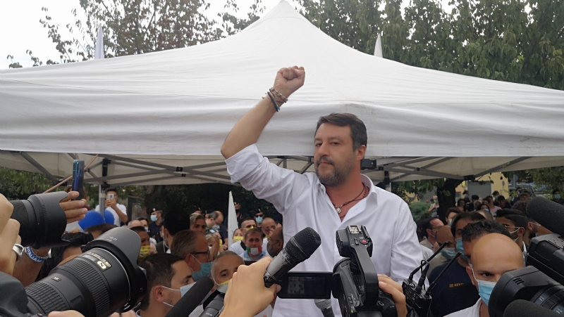 MATTEO SALVINI A VENARIA - «Tumminello è acqua passata: pensiamo al futuro della città» - FOTO