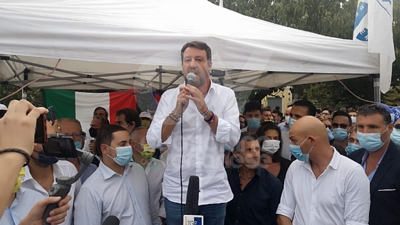 MATTEO SALVINI A VENARIA - «Tumminello è acqua passata: pensiamo al futuro della città» - FOTO