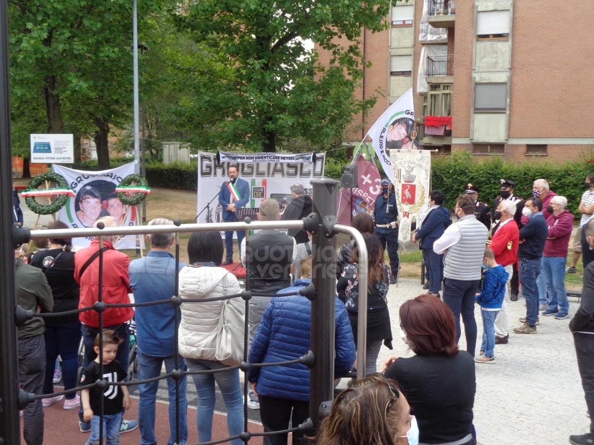 GRUGLIASCO - 39 pietre d'inciampo nel «giardino dell'Heysel» per ricordare la tragedia del 1985 - FOTO