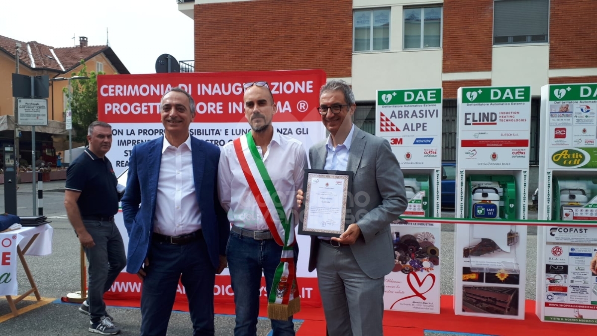VENARIA - La Reale è sempre più cardioprotetta: altri 5 defibrillatori con il progetto «Cuore inForma» - FOTO