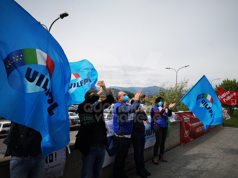VENARIA-RIVOLI - «#InSilenzioComelaRegione», la protesta dei sindacati negli ospedali Asl To3 - FOTO E VIDEO
