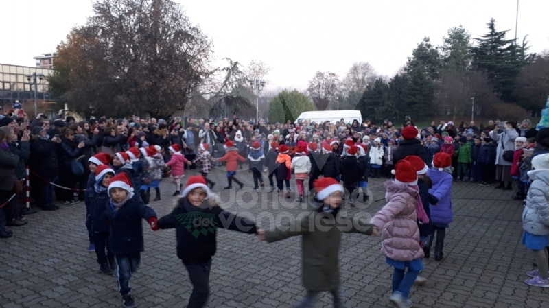 VENARIA - Alla Romero ecco l'albero creativo: realizzato con le bottiglie di plastica vuote