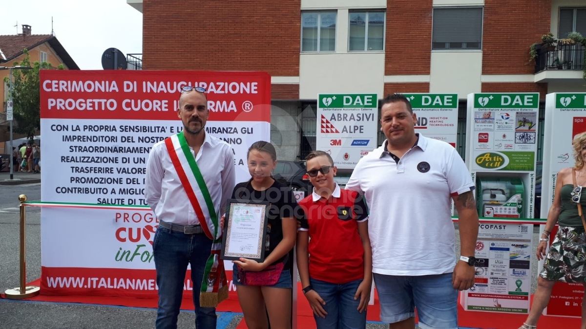 VENARIA - La Reale è sempre più cardioprotetta: altri 5 defibrillatori con il progetto «Cuore inForma» - FOTO