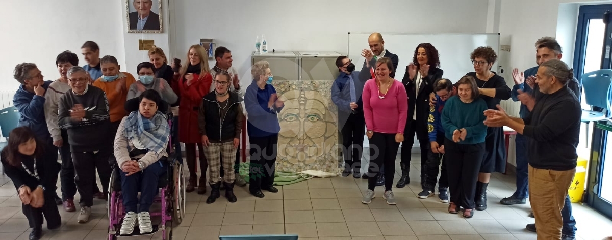 VENARIA - La meravigliosa opera d'arte dei ragazzi del Centro Socio Terapeutico donata alla Città - FOTO