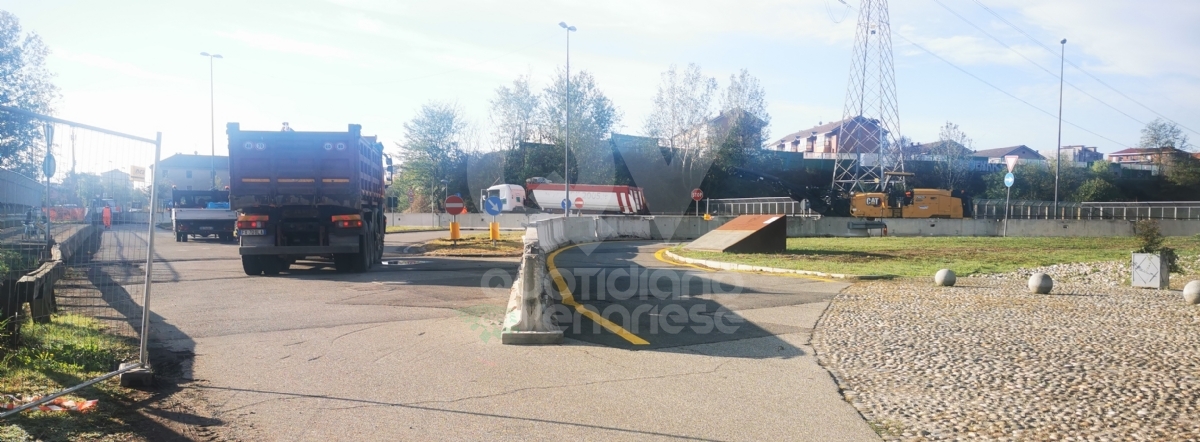 VENARIA - Iniziati in via San Marchese i lavori di manutenzione del sovrappasso della tangenziale - FOTO