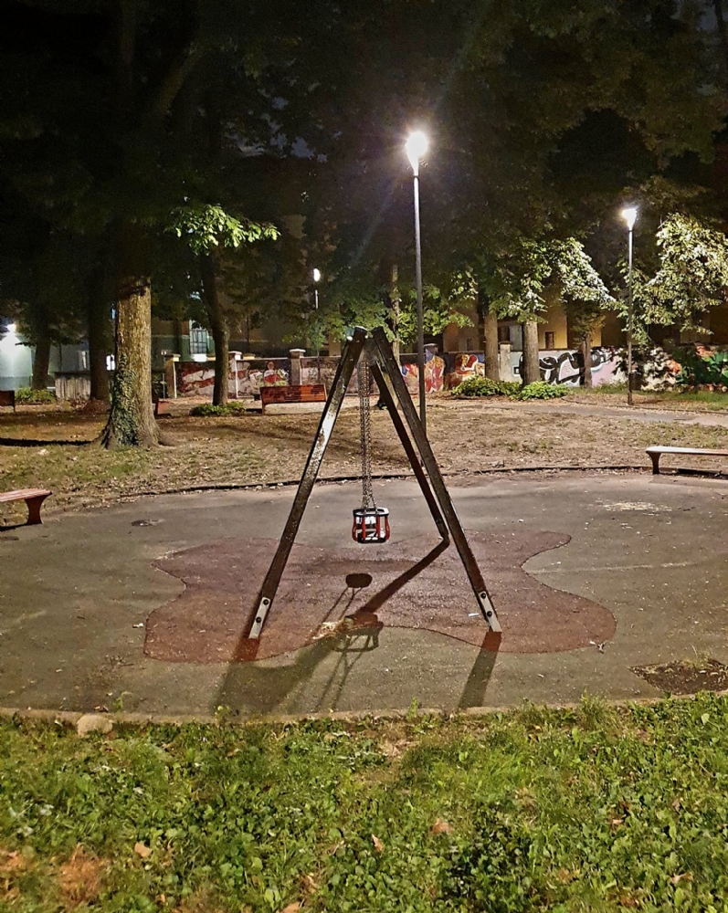 VENARIA - Al parco «III Reggimento Alpini» arriva l'illuminazione pubblica, tutta a Led - FOTO