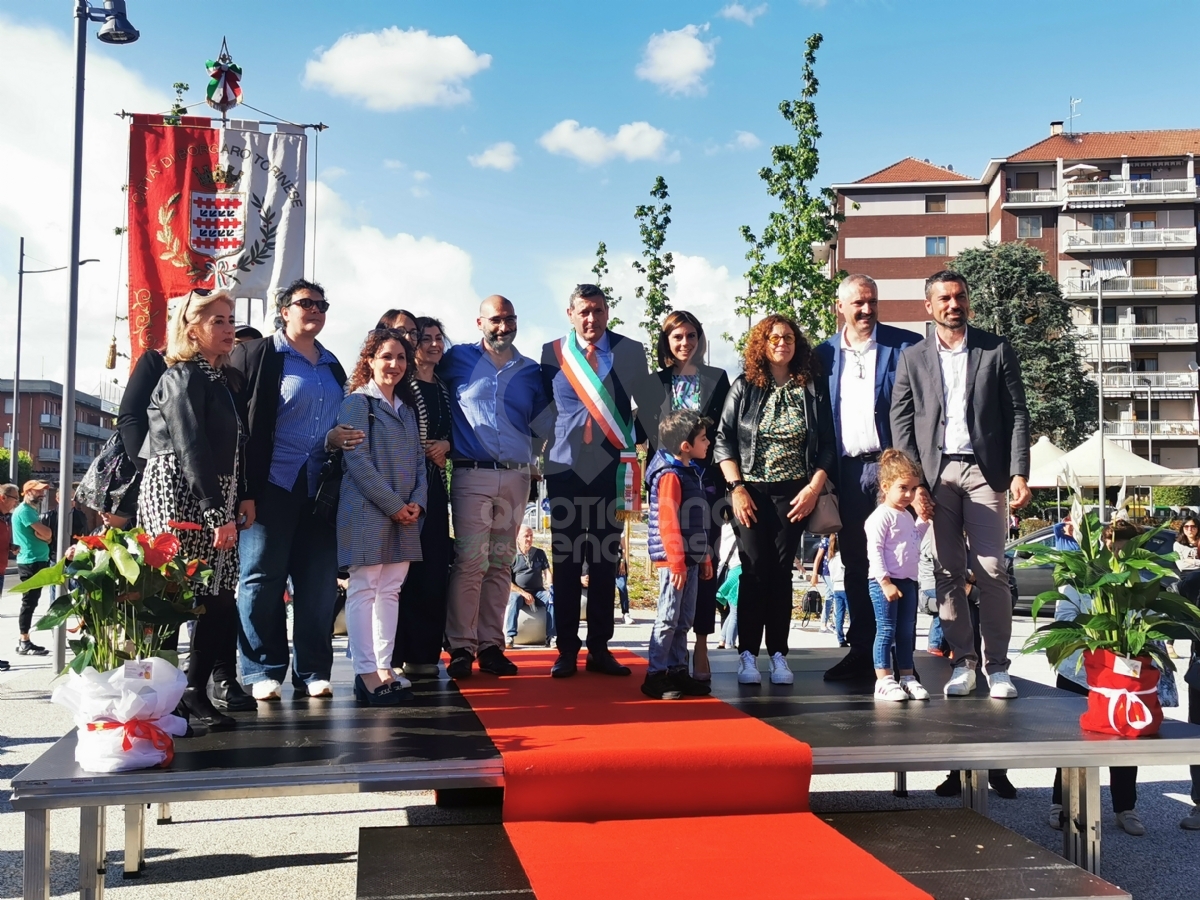 BORGARO - Inaugurata via Lanzo: a breve nascerà piazza Vincenzo Barrea - FOTO