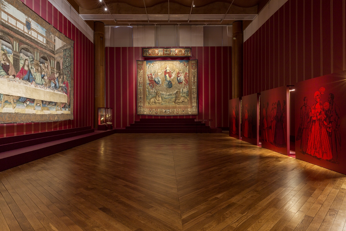 VENARIA - In Reggia la mostra «All’ombra di Leonardo. Arazzi e cerimonie alla corte dei papi» - FOTO