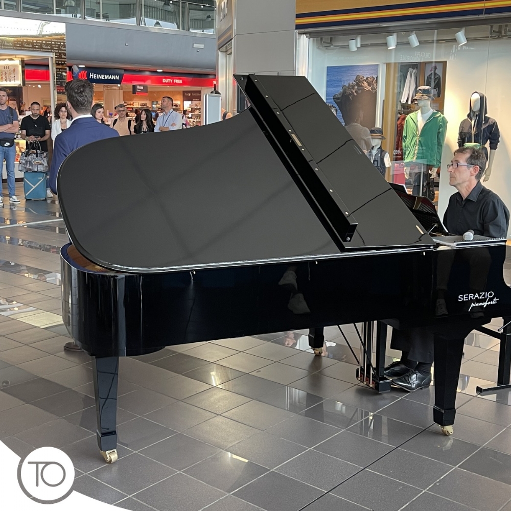 TORINO-CASELLE - «Festa della Musica», in aeroporto l'esibizione dei Solisti del Regio Ensemble - FOTO