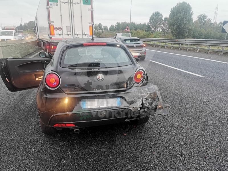 RIVOLI - Incidente in tangenziale: tre mezzi coinvolti e code per oltre 10 chilometri