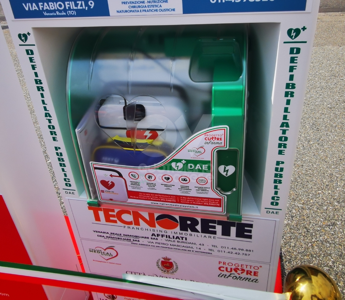 VENARIA - La Reale è sempre più cardioprotetta: altri 5 defibrillatori con il progetto «Cuore inForma» - FOTO