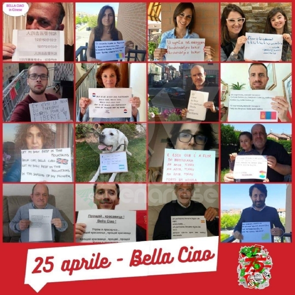 VENARIA - Da «Bella Ciao a distanza» dell'Anpi alla cerimonia in piazza Vittorio: il 25 aprile nella Reale - FOTO E VIDEO