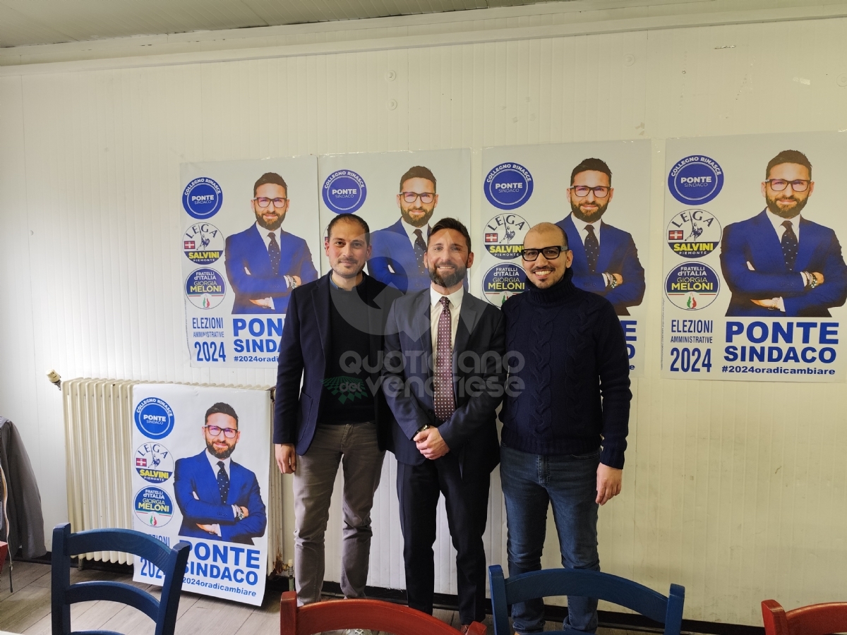 ELEZIONI AMMINISTRATIVE A COLLEGNO - Ponte candidato sindaco per Fratelli d'Italia, Lega, Collegno Rinasce e Democrazia Cristiana - FOTO