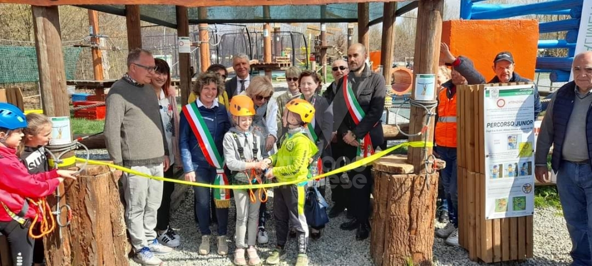 DRUENTO-ROBASSOMERO - Inaugurato il nuovo «Parco Avventura» a Cascina Oslera - FOTO