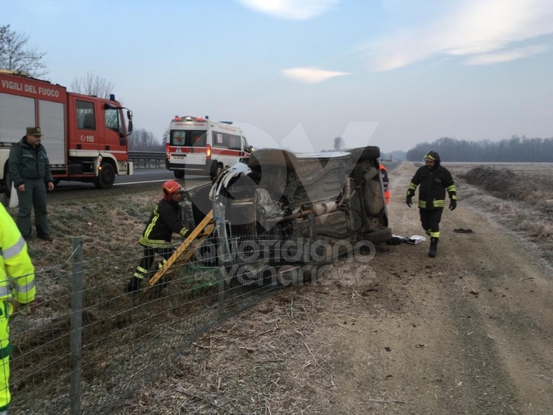 PIANEZZA - 23enne ferita dopo un pauroso incidente in autostrada
