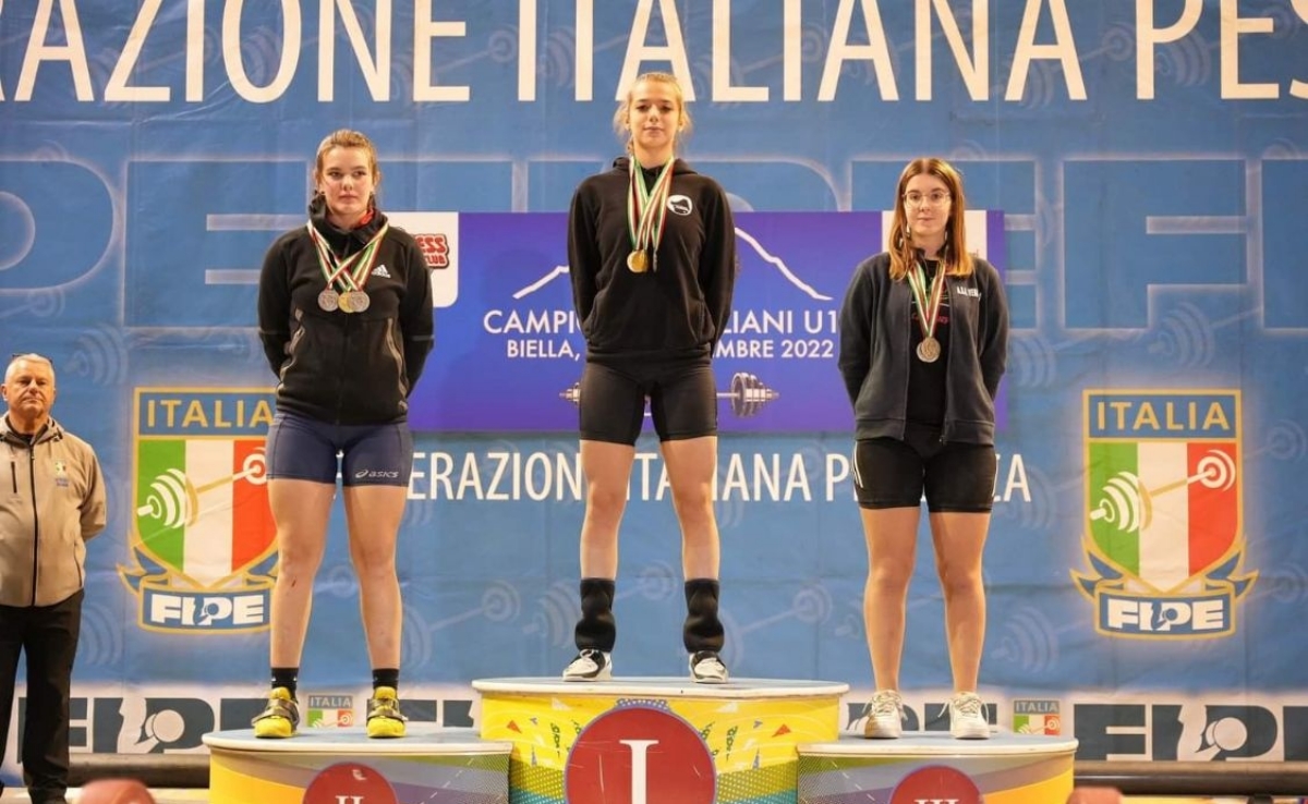 VENARIA - Pesistica, straordinaria Rebecca Scamuzzi: triplo bronzo agli Italiani - FOTO