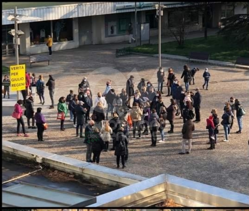 COLLEGNO - Sindaco, assessore e genitori davanti al municipio per dire «no» alla Dad