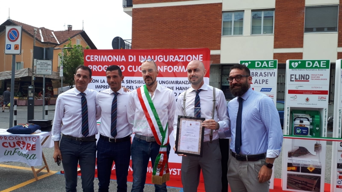 VENARIA - La Reale è sempre più cardioprotetta: altri 5 defibrillatori con il progetto «Cuore inForma» - FOTO