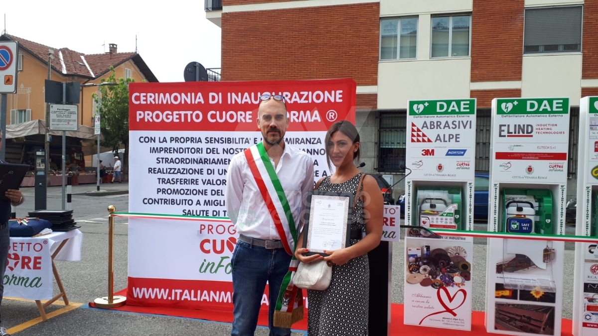 VENARIA - La Reale è sempre più cardioprotetta: altri 5 defibrillatori con il progetto «Cuore inForma» - FOTO