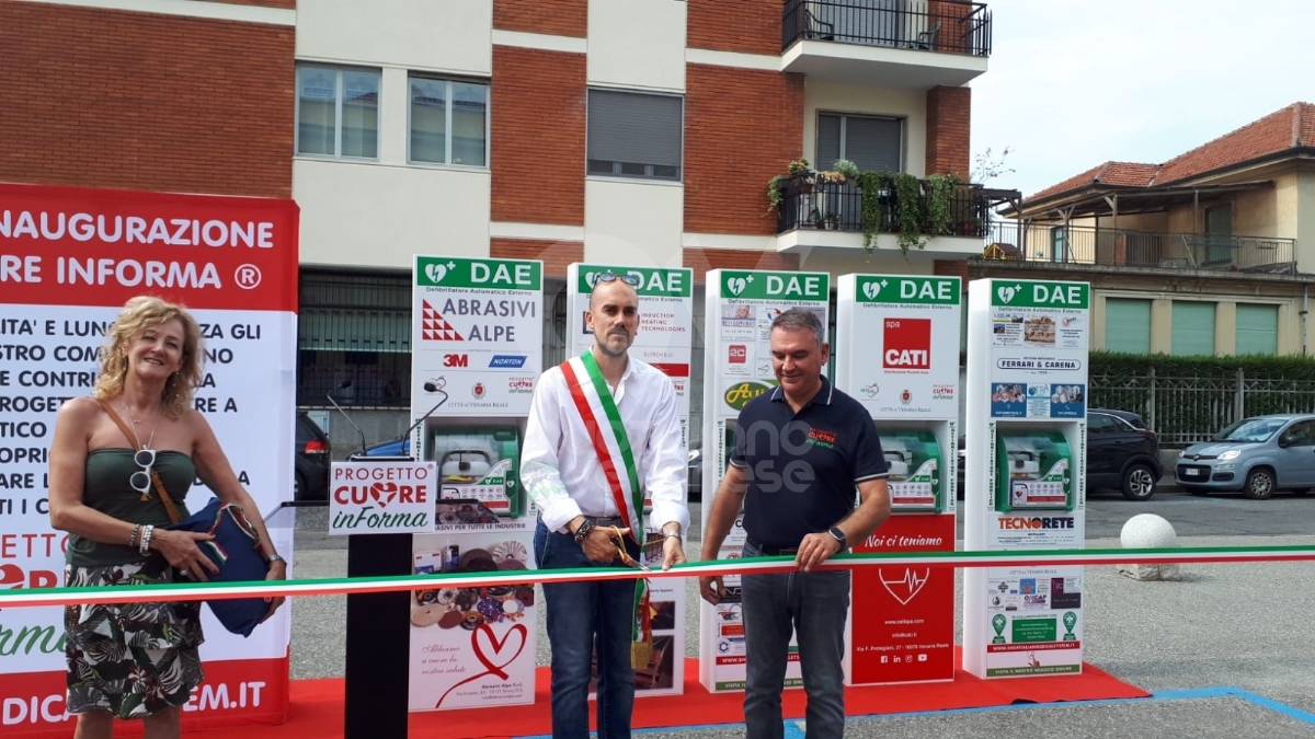 VENARIA - La Reale è sempre più cardioprotetta: altri 5 defibrillatori con il progetto «Cuore inForma» - FOTO