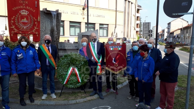 VENARIA - La Città celebra il 25 aprile, Festa di Liberazione - FOTO