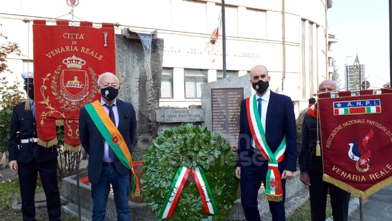 VENARIA - La Città celebra il 25 aprile, Festa di Liberazione - FOTO