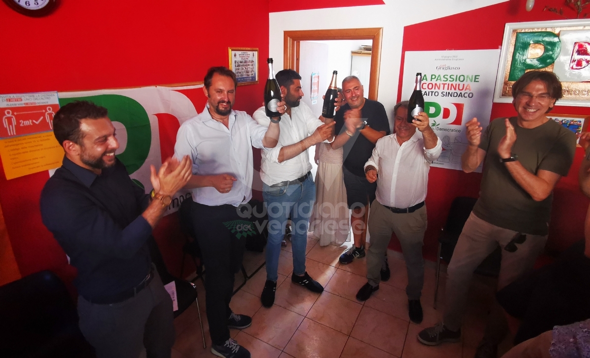 GRUGLIASCO - Emanuele Gaito nuovo sindaco con il 70% dei consensi - FOTO