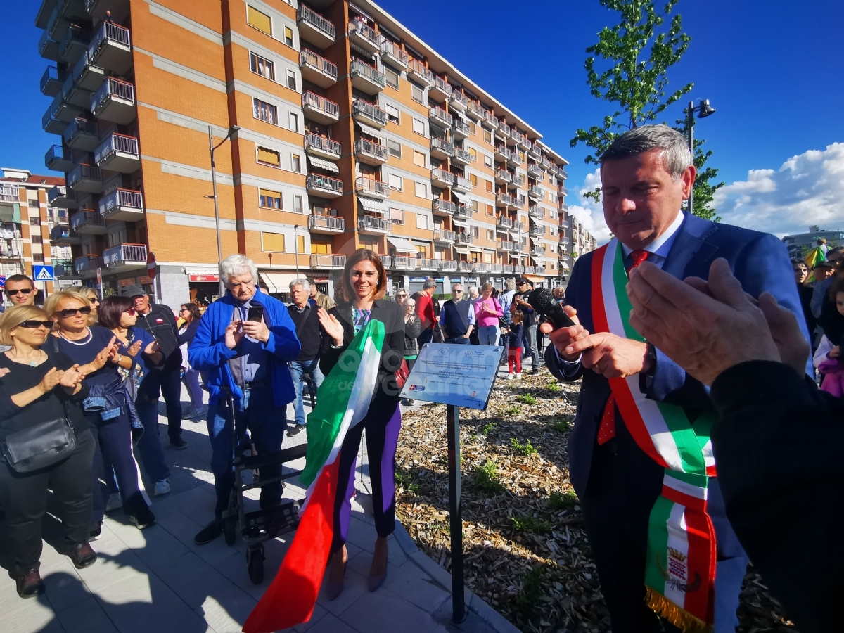 BORGARO - Inaugurata via Lanzo: a breve nascerà piazza Vincenzo Barrea - FOTO