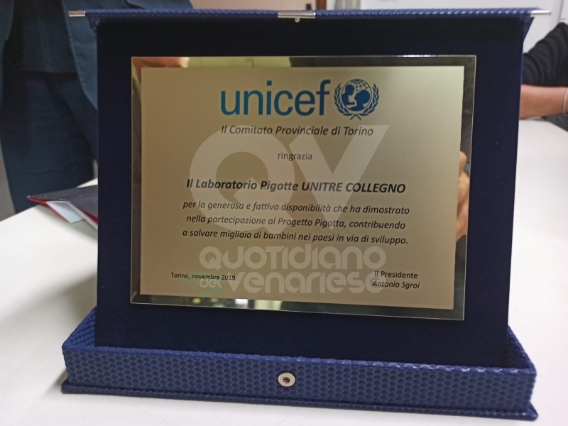 COLLEGNO - L'Unicef premia le pigotte collegnesi