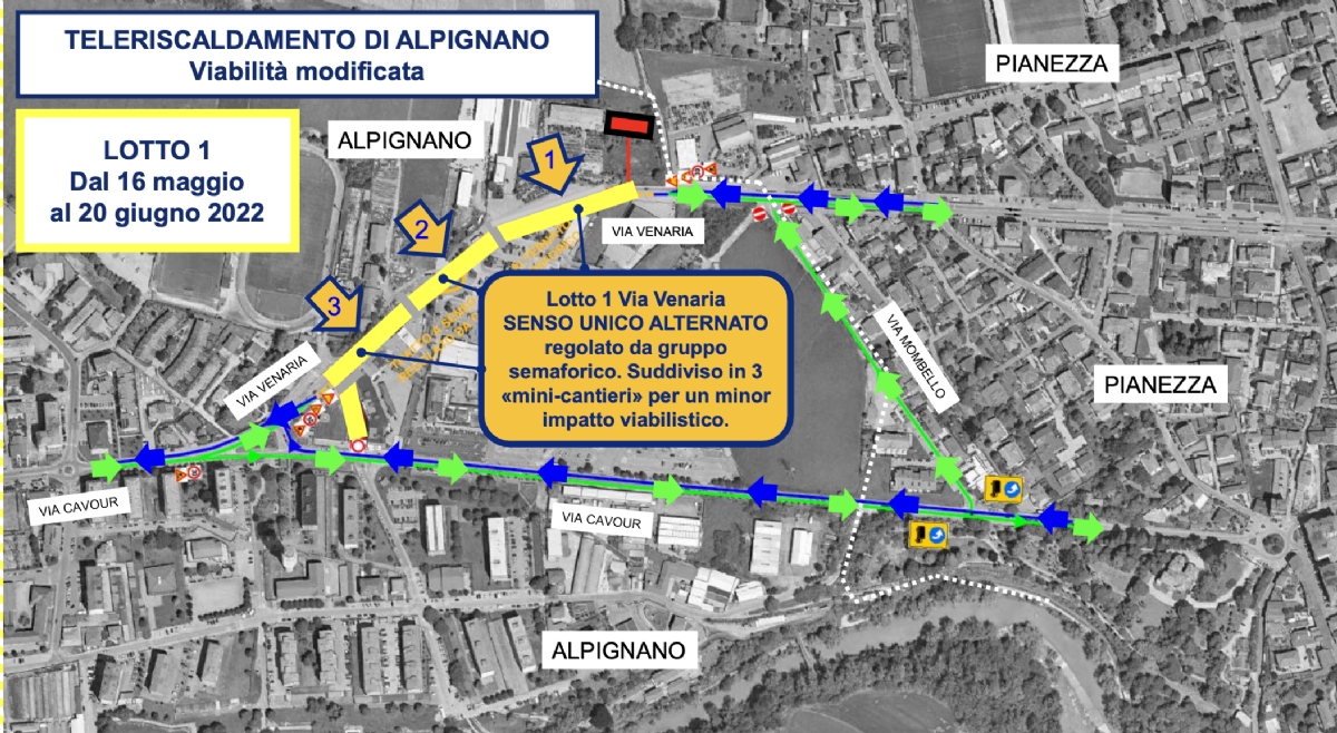 ALPIGNANO - Accordo Comune-Edison per il teleriscaldamento: primo lotto in via Venaria