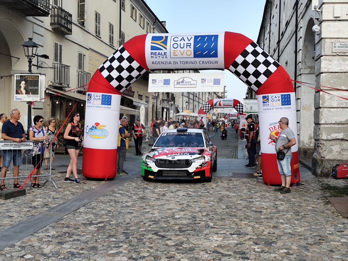VENARIA - Jacopo Araldo e Lorena Boero hanno vinto il «Rally Città di Torino» - FOTO