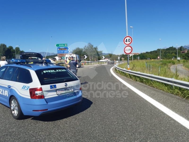 TRAGEDIA A RIVOLI - Centauro muore dopo aver perso il controllo della moto
