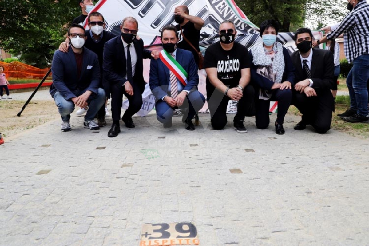 GRUGLIASCO - 39 pietre d'inciampo nel «giardino dell'Heysel» per ricordare la tragedia del 1985 - FOTO