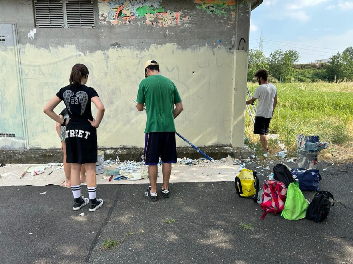 VENARIA - Un nuovo murales in corso Puccini: è l'opera «No Signal» - FOTO