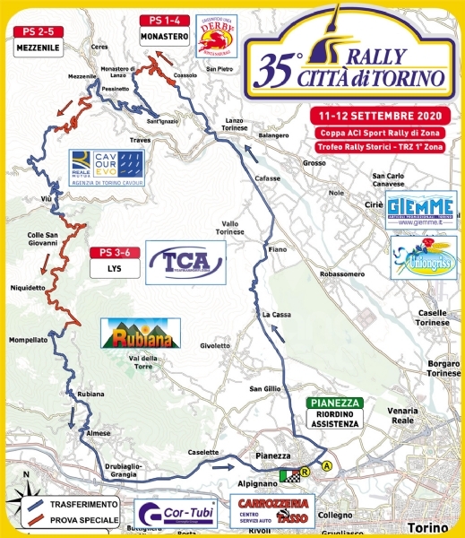 PIANEZZA - Venerdì 11 e sabato 12 torna il «Rally Città di Torino»