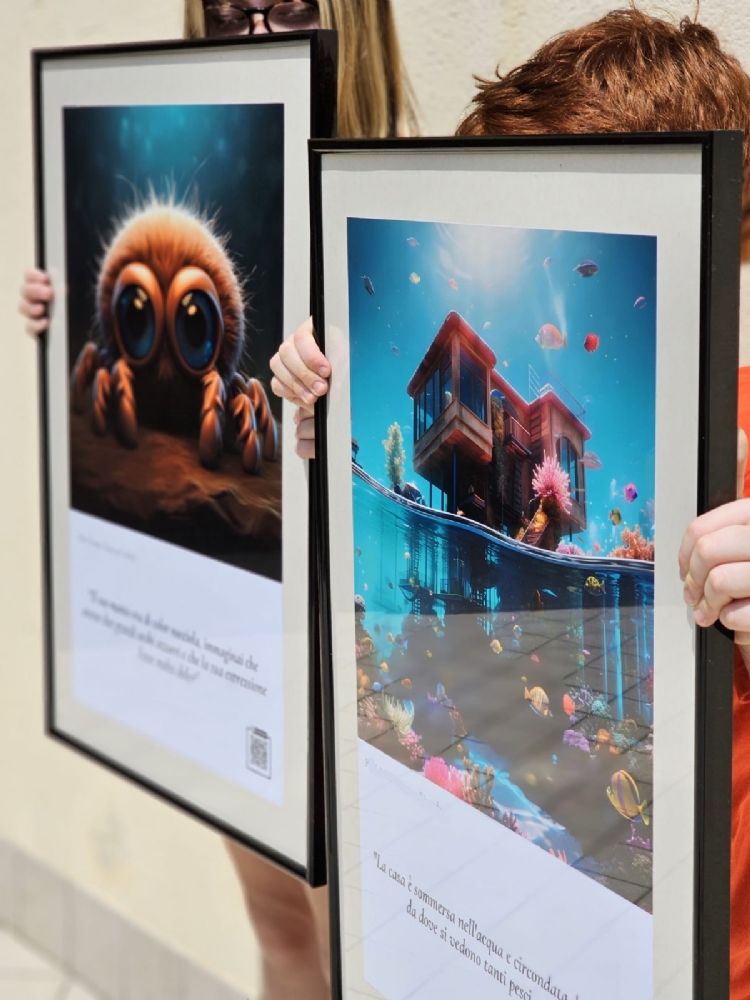 CASELLE - Successo per la «prima» della mostra «/Imagine – Creare immagini dalle Parole»: scuole protagoniste - FOTO