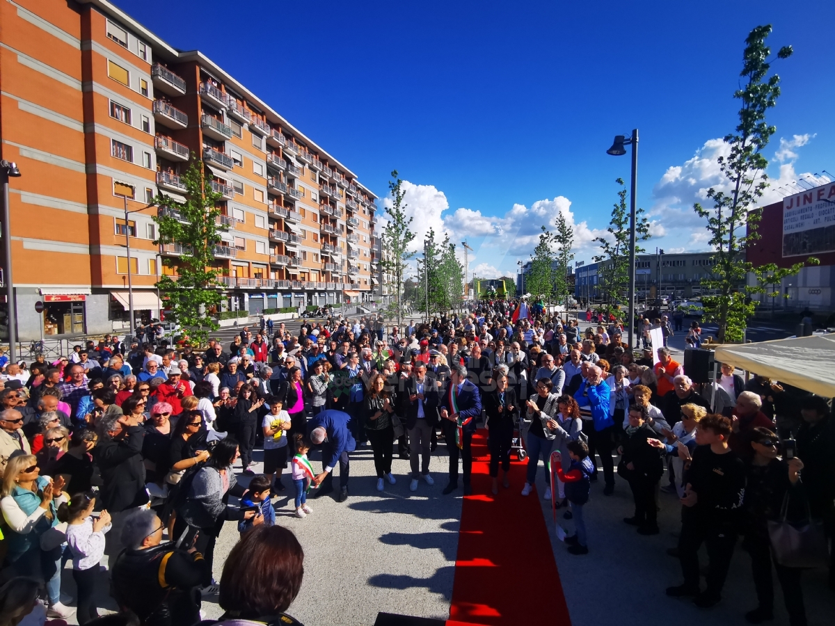 BORGARO - Inaugurata via Lanzo: a breve nascerà piazza Vincenzo Barrea - FOTO