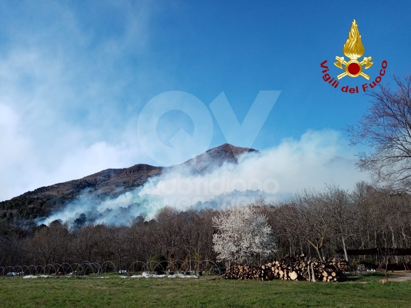 A FUOCO IL MUSINE' - Pompieri ancora in azione: potrebbe essere un atto doloso - FOTO