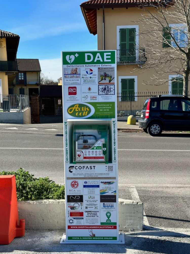VENARIA - Installati 5 defibrillatori ad Altessano, Rigola, Gallo-Praile, Centro Storico e Salvo d'Acquisto - FOTO