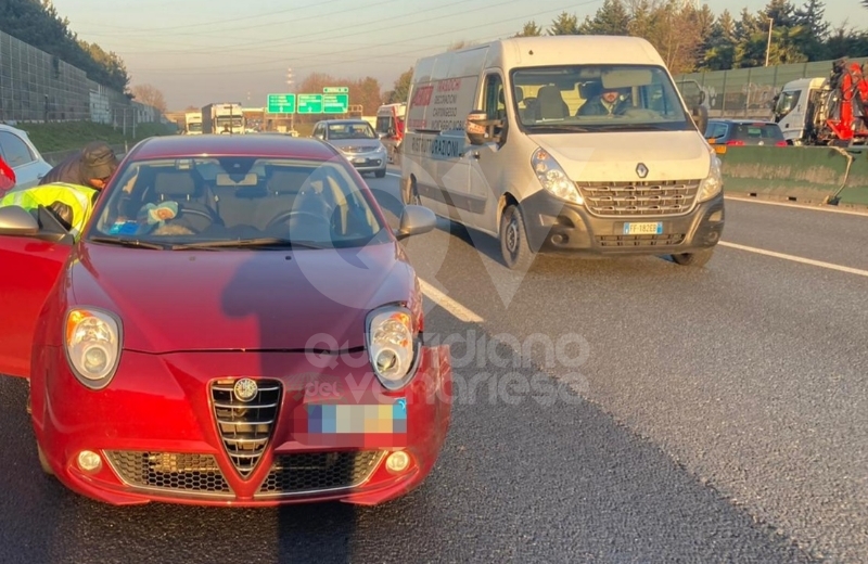 COLLEGNO-RIVOLI - Scontro in tangenziale: feriti e forti rallentamenti in direzione sud FOTO