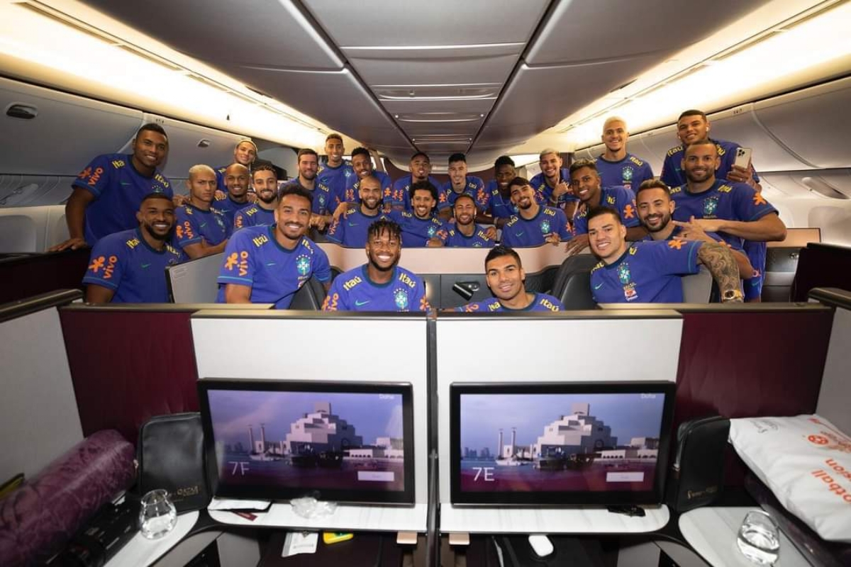 CASELLE - Il Brasile è partito per il Qatar: obiettivo vincere i Mondiali - FOTO