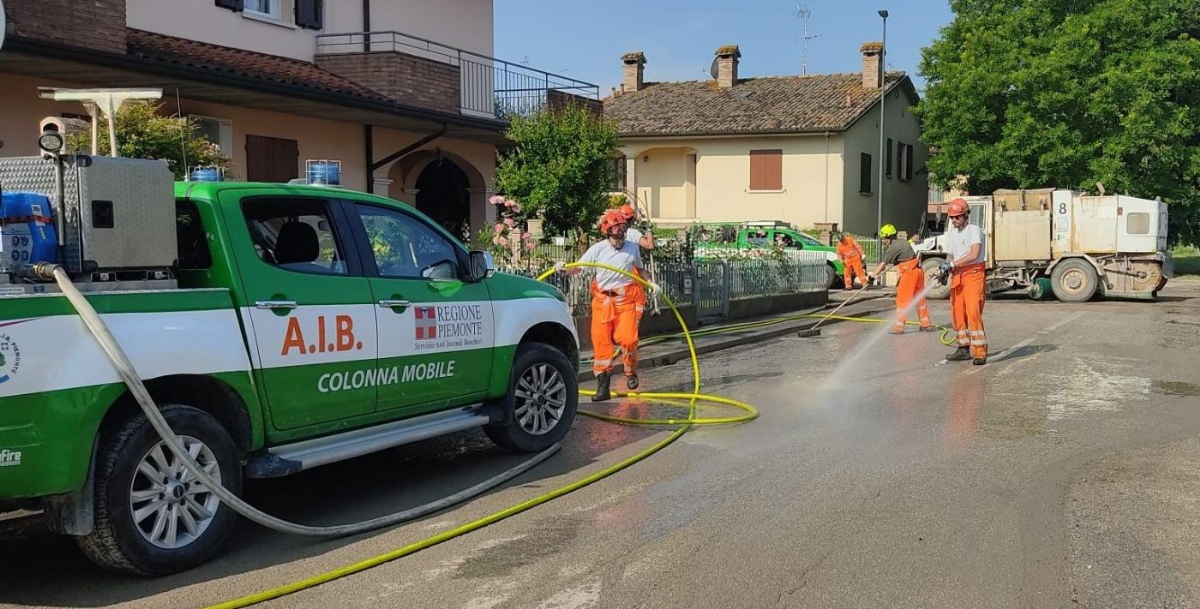 ALLUVIONE - Terminata la missione del Piemonte in Romagna